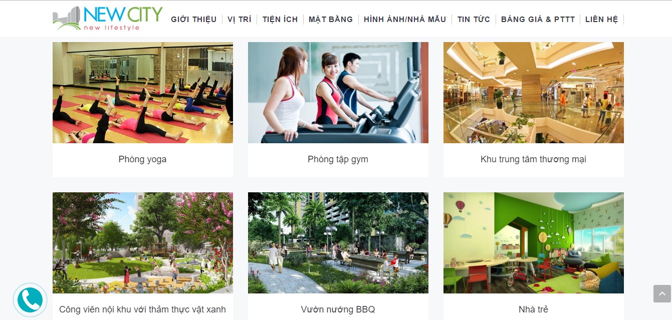 Thiết kế web bất động sản 1 dự án NEW CITY THỦ THIÊM
