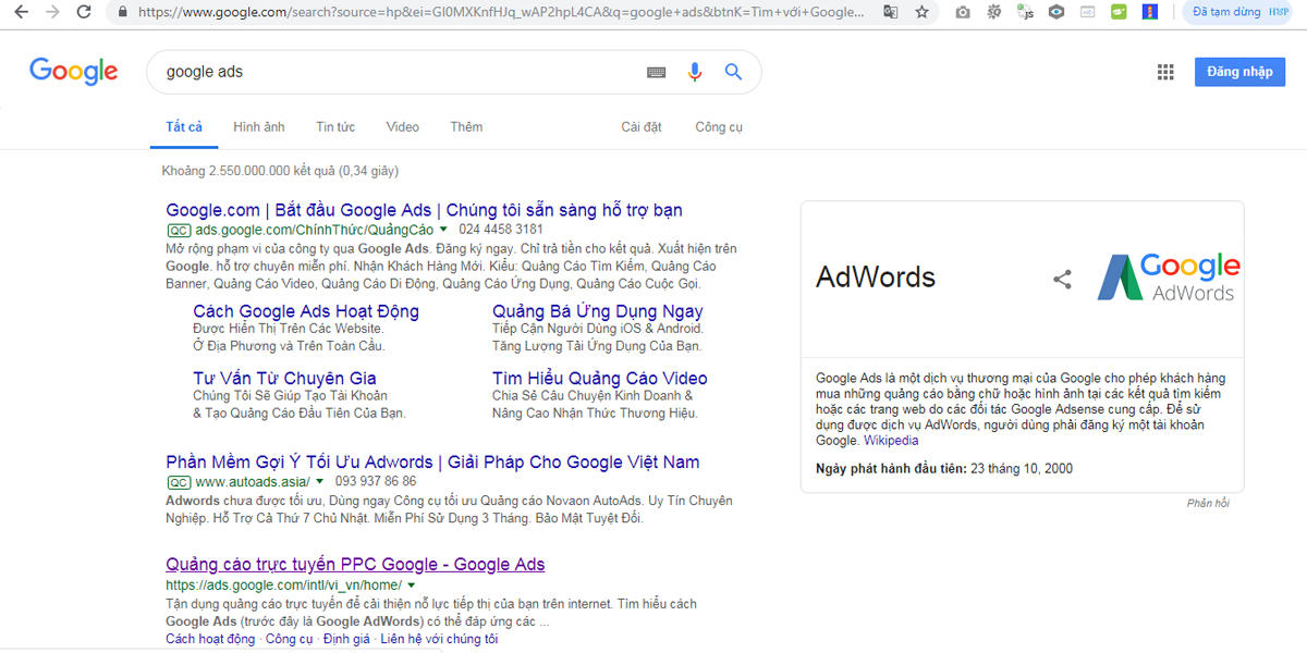 Lấy code Google Remarketing Ads