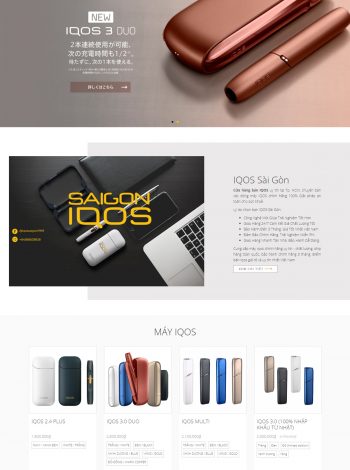 Thiết kế website bán hàng saigoniqos.com