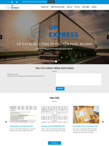 Thiết kế website công ty vận chuyển UP EXPRESS - upex.vn